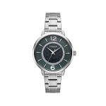 Γυναικείο ρολόι Vogue Lusy 2020612481 με λευκό μπρασελέ και σμαραγδί καντράν