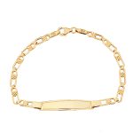 Παιδική ταυτότητα από χρυσό Κ14 φαρδιά