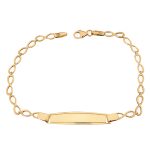 Παιδική ταυτότητα από χρυσό Κ14 φαρδιά