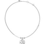 GUESS STEEL HEART CAGE JUBN03099JWRHT/U Ασημένιο Κολιέ Με Καρδιά Με Πέτρες