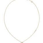 GUESS STEEL LOVELY GUESS JUBN03035JWYGT/U Χρυσό Κολιέ Με Καρδιά Με Πέτρες Και Λογότυπο