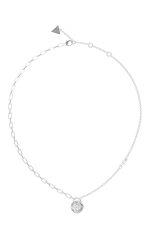 GUESS STEEL ROLLING HEARTS JUBN03350JWRHT/U Ασημένιο Κολιέ Με Καρδιά