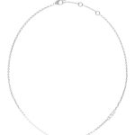 GUESS STEEL UNIQUE SOLITAIRE JUBN03398JWRHT/U Ασημένιο Κολιέ Με Σχέδιο Με Πέτρες