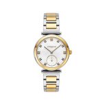 Γυναικείο ρολόι Vogue Alice 2020613361 με δίχρωμο μπρασελέ και λευκό καντράν από φίλντισι