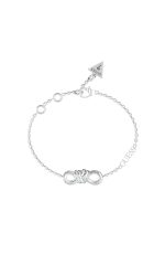 GUESS STEEL MODERN LOVE JUBB04011JWRHL Ασημένιο Βραχιόλι Με Άπειρο