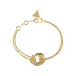 GUESS STEEL PERFECT JUBB04063JWYGL Χρυσό Βραχιόλι Με Ενωμένους Κρίκους