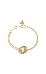 GUESS STEEL PERFECT JUBB04063JWYGL Χρυσό Βραχιόλι Με Ενωμένους Κρίκους