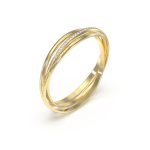 GUESS STEEL PERFECT JUBB04072JWYGT/U Χρυσό Βραχιόλι Χειροπέδα