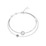 GUESS STEEL 4G CRUSH JUBB04160JWRHL Ασημένιο Βραχιόλι Με Σχέδιο 4G