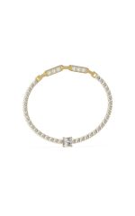 GUESS STEEL ARM PARTY JUBB04219JWYGT/U Χρυσό Βραχιόλι Με Πέτρες