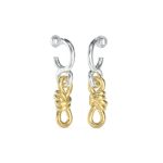 GUESS STEEL MODERN LOVE JUBE04004JWRHYGT/U Δίχρωμα Σκουλαρίκια Με Άπειρο