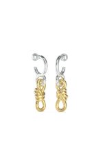 GUESS STEEL MODERN LOVE JUBE04004JWRHYGT/U Δίχρωμα Σκουλαρίκια Με Άπειρο