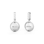 GUESS STEEL ALL OF US JUBE04051JWRHT/U Ασημένια Σκουλαρίκια Με Λογότυπο