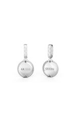 GUESS STEEL ALL OF US JUBE04051JWRHT/U Ασημένια Σκουλαρίκια Με Λογότυπο