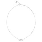 GUESS STEEL MODERN LOVE JUBN04010JWRHT/U Ασημένιο Κολιέ Με Άπειρο