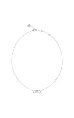 GUESS STEEL MODERN LOVE JUBN04010JWRHT/U Ασημένιο Κολιέ Με Άπειρο
