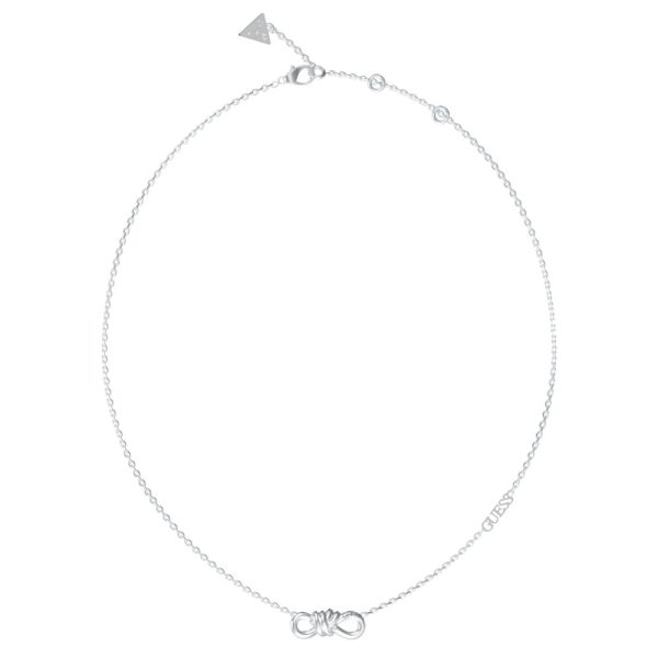 GUESS STEEL MODERN LOVE JUBN04010JWRHT/U Ασημένιο Κολιέ Με Άπειρο