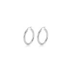 GUESS STEEL HOOPS I DID IT AGAIN JUBE04188JWRHT/U Ασημένια Σκουλαρίκια Κρίκοι