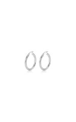 GUESS STEEL HOOPS I DID IT AGAIN JUBE04188JWRHT/U Ασημένια Σκουλαρίκια Κρίκοι