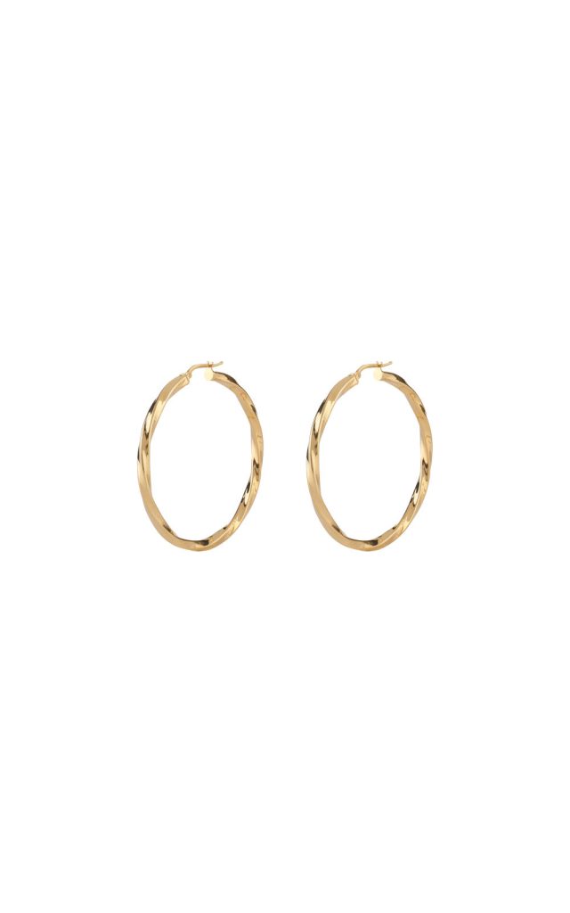 GUESS STEEL HOOPS I DID IT AGAIN JUBE04184JWYGT/U Χρυσά Σκουλαρίκια Κρίκοι