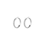 GUESS STEEL HOOPS I DID IT AGAIN JUBE04191JWRHT/U Ασημένια Σκουλαρίκια Κρίκοι