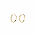 GUESS STEEL HOOPS I DID IT AGAIN JUBE04191JWYGT/U Χρυσά Σκουλαρίκια Κρίκοι