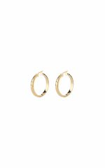 GUESS STEEL HOOPS I DID IT AGAIN JUBE04191JWYGT/U Χρυσά Σκουλαρίκια Κρίκοι