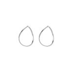 GUESS STEEL HOOPS I DID IT AGAIN JUBE04196JWRHT/U Ασημένια Σκουλαρίκια Κρίκοι