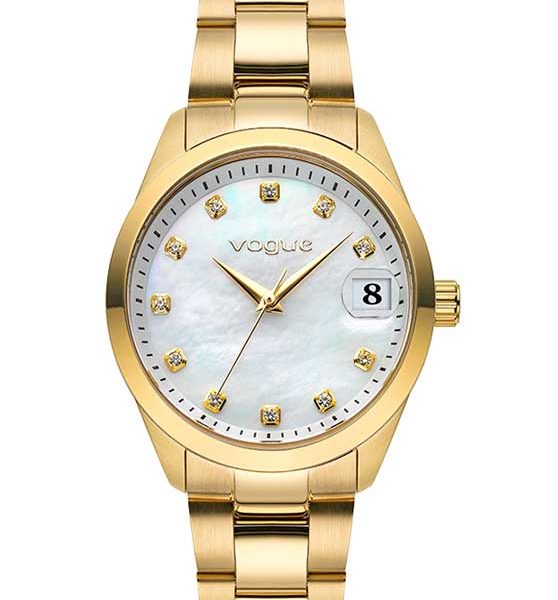 Γυναικείο ρολόι VOGUE WATCH REINA CRYSTALS GOLD STAINLESS STEEL BRACELET 2020614141