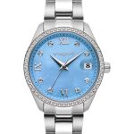 Γυναικείο ρολόι Vogue Reina medium 2020614284 με λευκό μπρασελέ και σιέλ καντράν