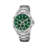Ρολόι Festina F20623/3 με λευκό μπρασελέ και πράσινο καντράν