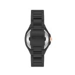 Ανδρικό αυτόματο ρολόι Lee Cooper LC07977.650 με μαύρο μπρασελέ και μαύρο καντράν