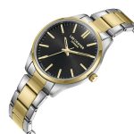 Γυναικείο ρολόι Lee Cooper LC08011.260 με δίχρωμο μπρασελέ και γκρι καντράν