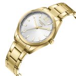 Γυναικείο ρολόι Lee Cooper LC08014.130 με χρυσό μπρασελέ και ασημί καντράν