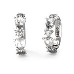 GUESS STEEL WONDERLIGHTS JUBE04417JWRHT/U Ασημένιοι Κρίκοι Με Καρδιές