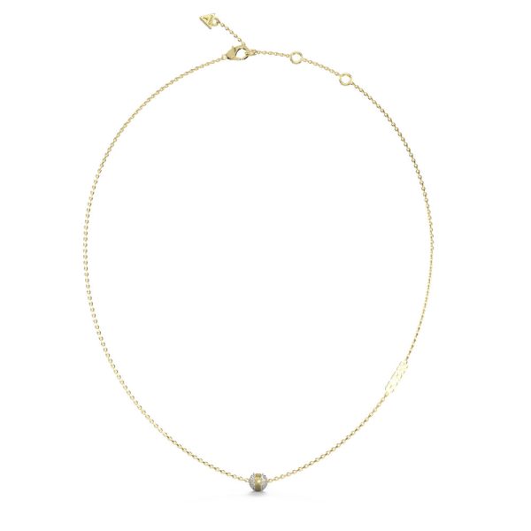 GUESS STEEL CALYPSO JUBN04455JWYGT/U Κολιέ Χρυσό Με Σχέδιο