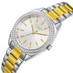 Γυναικείο ρολόι Lee Cooper LC08041.230 με δίχρωμο μπρασελέ και λευκό καντράν