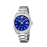 Ρολόι Festina F20707/4 από ανοξείδωτο ατσάλι με μπλε καντράν