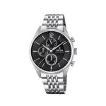 Ανδρικό ρολόι Festina F20285/4 με χρονογράφο από ανοξείδωτο ατάλι και μαύρο καντράν