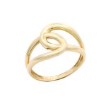 Χρυσό δαχτυλίδι Κ14 σε μοντέρνο σχέδιο