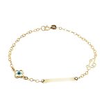 Παιδική ταυτότητα από χρυσό Κ9 με αυτοκινητάκι και ματάκι