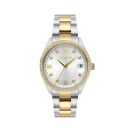 Γυναικείο ρολόι VOGUE REINA 2020614164 με δίχρωμο μπρασελέ και λευκά ζιργκόν