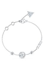 GUESS STEEL 4 LOVE JUBB05039JWRHL Βραχιόλι Ασημένιο Με Σχέδιο Και Λογότυπο