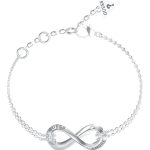 GUESS STEEL GUESS AMORE JUBB05050JWRHL Βραχιόλι Ασημένιο Με Σχέδιο Άπειρο