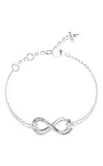 GUESS STEEL GUESS AMORE JUBB05050JWRHL Βραχιόλι Ασημένιο Με Σχέδιο Άπειρο