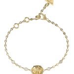 GUESS STEEL SEASHELL JUBB05138JWYGL Βραχιόλι Χρυσό Με Κοχύλι Και Πέτρες