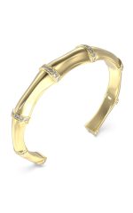 GUESS STEEL BAMBOO JUBB05161JWYGL Χειροπέδα Χρυσή Με Πέτρες