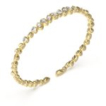 GUESS STEEL PANAREA JUBB05180JWYGL Χειροπέδα Χρυσή Με Άσπρες Πέτρες