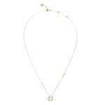 GUESS STEEL TINY DANCER JUBN04657JWYGT/U Κολιέ Χρυσό Με Σχέδιο Και Λογότυπο