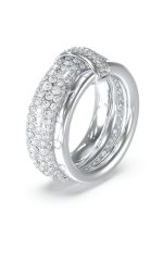 GUESS STEEL FABULOUS ME JUBR05198JWRH-No.56 Δαχτυλίδι Ασημένιο Με Πέτρες